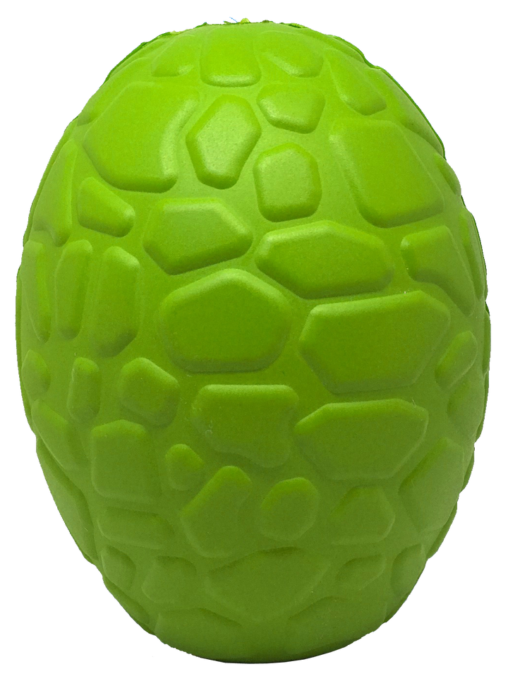 Green Dinosaur Egg Rubber Chew Toy - L