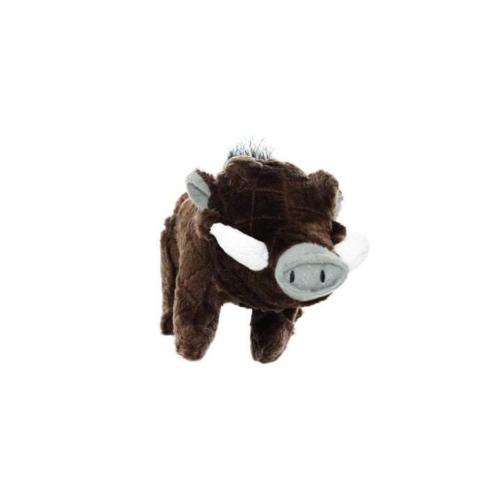 Mighty Safari Warthog - Brown, Plush, Squeaky Dog Toy