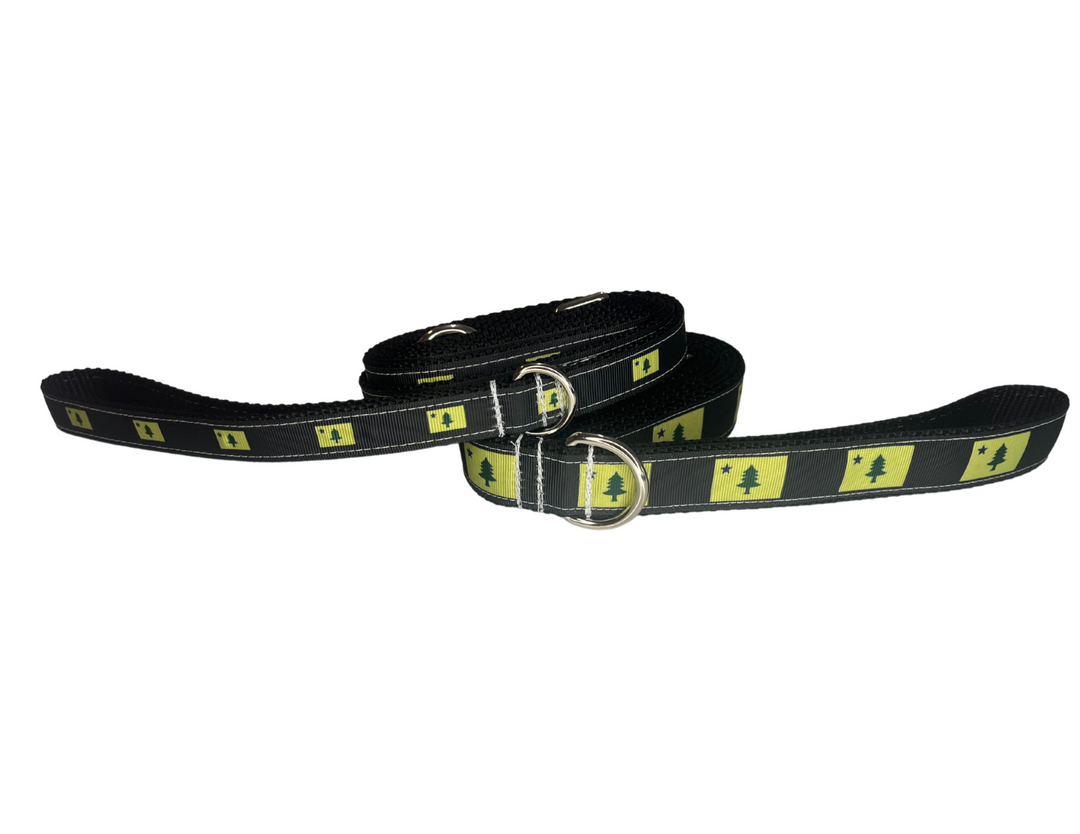 Black Original Maine Flag Leash