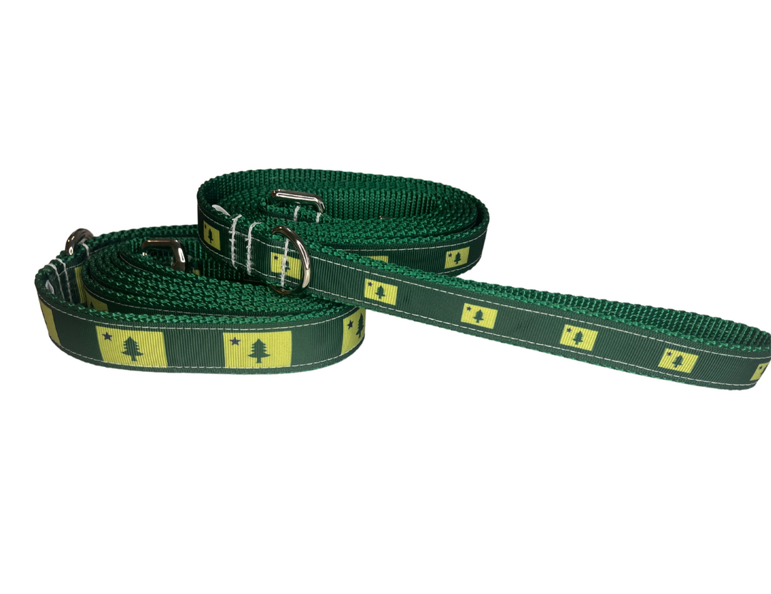 Green Original Maine Flag Leash