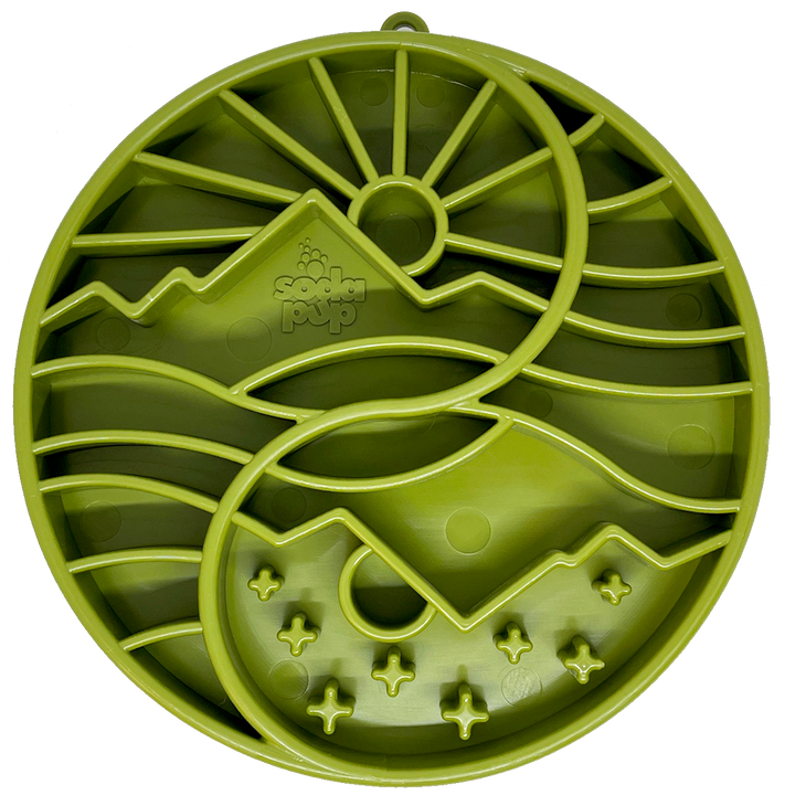 Yin Yang Design Shallow eTray Enrichment Slow Feeder Tray for Dogs