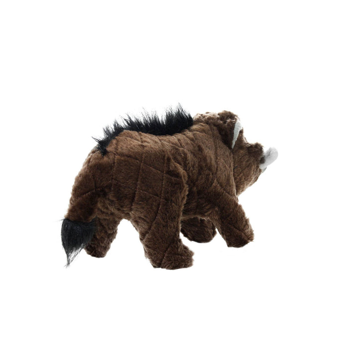 Mighty Safari Warthog - Brown, Plush, Squeaky Dog Toy