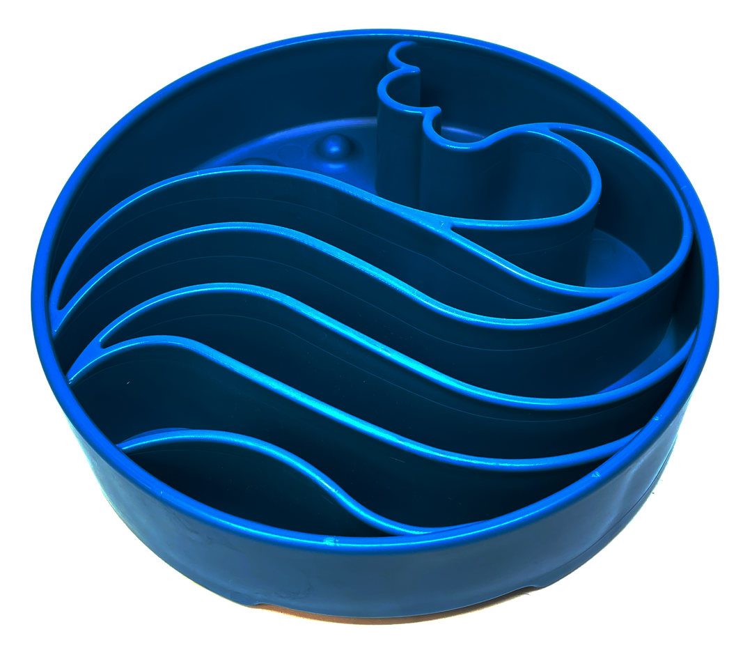 Wave Design Enrichment Slow Feeder Bowl for Dogs