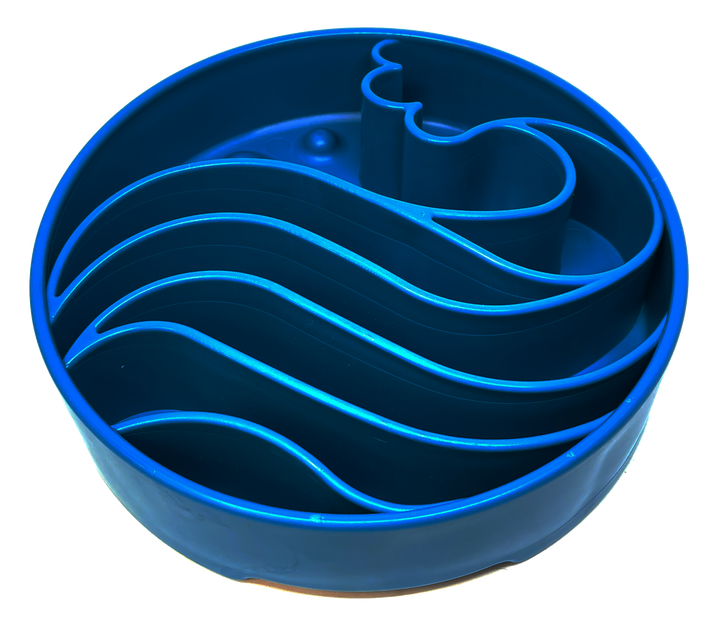 Wave Design Enrichment Slow Feeder Bowl for Dogs