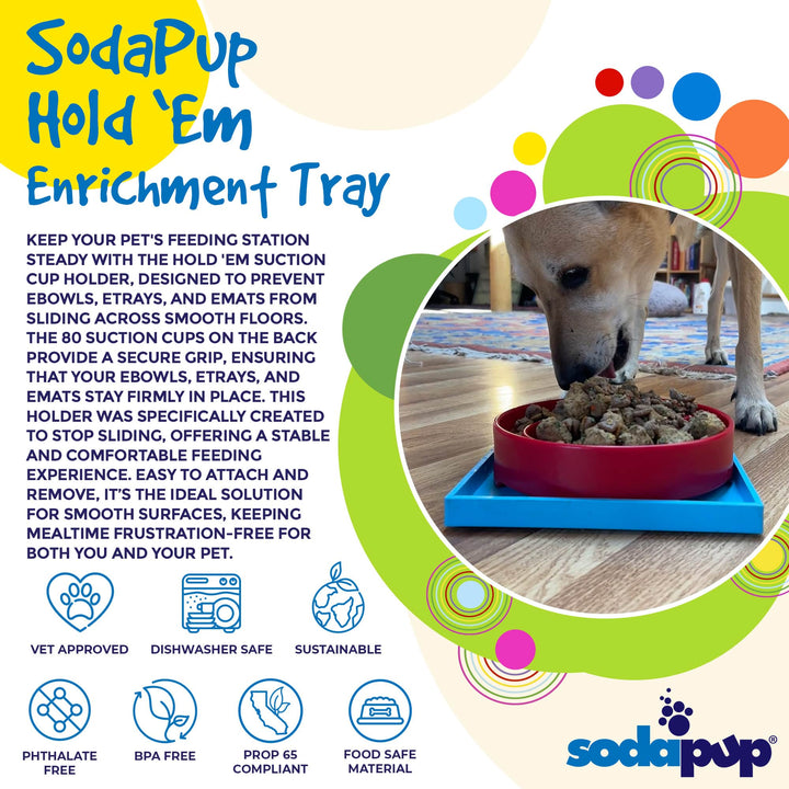 Hold 'em Suction Cup Holder for eBowls, eTrays, and eMats