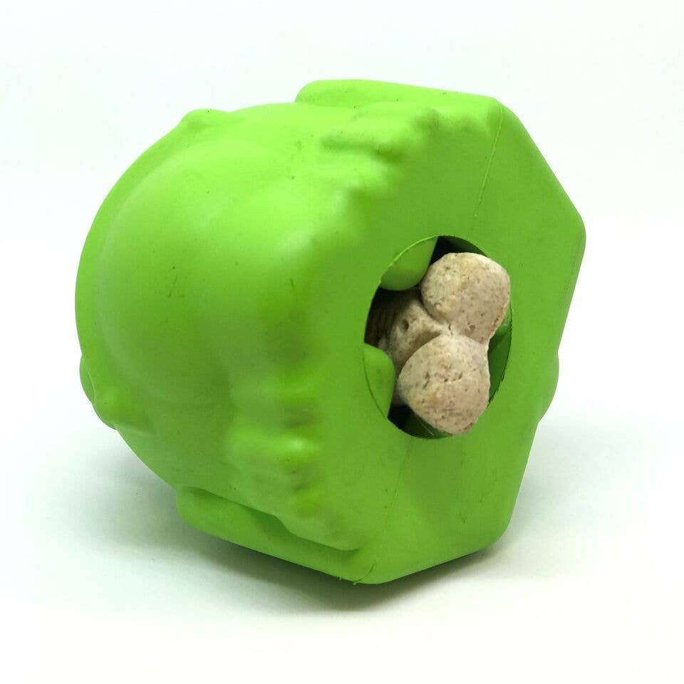 Green Bull Frog Rubber Chew Toy