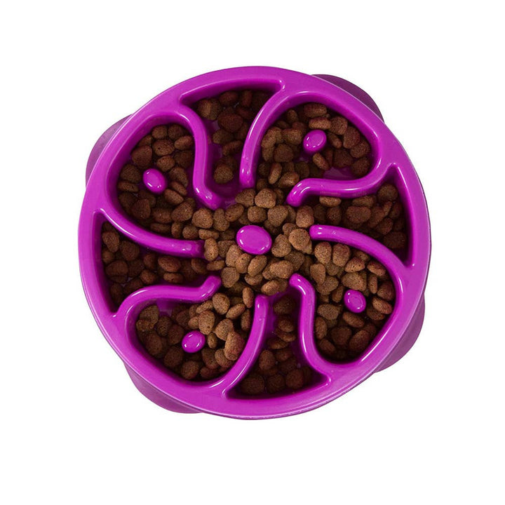Outward Hound Fun Feeder Slo Bowl, Purple - Large